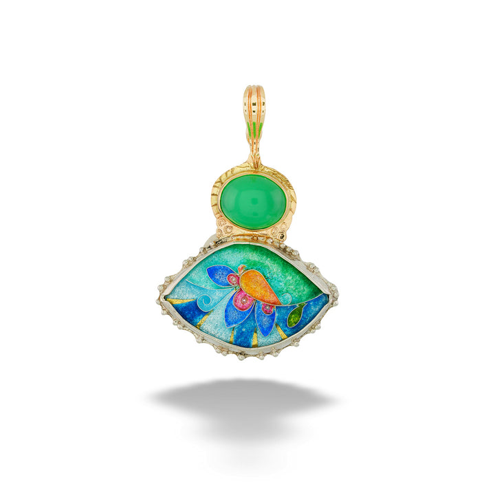 Blues Enamel Pendant by Katrin Wolf