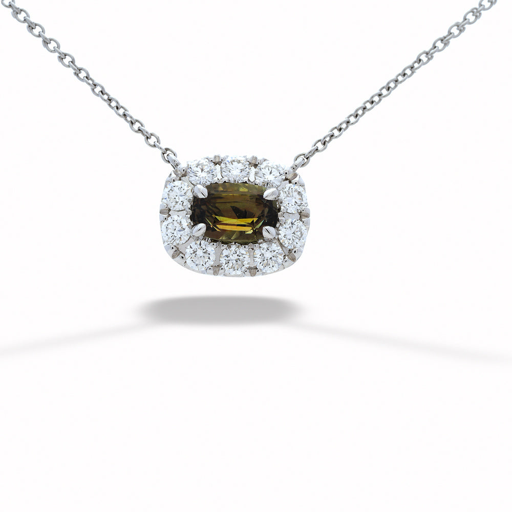 1.05ct Alexandrite & Diamond Necklace
