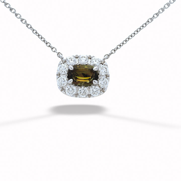 1.05ct Alexandrite & Diamond Necklace