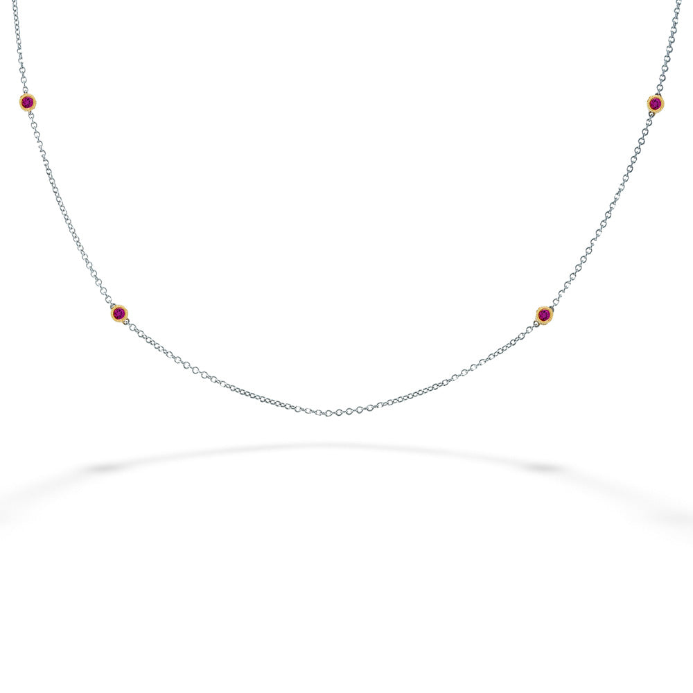 Ruby by the Yard Necklace