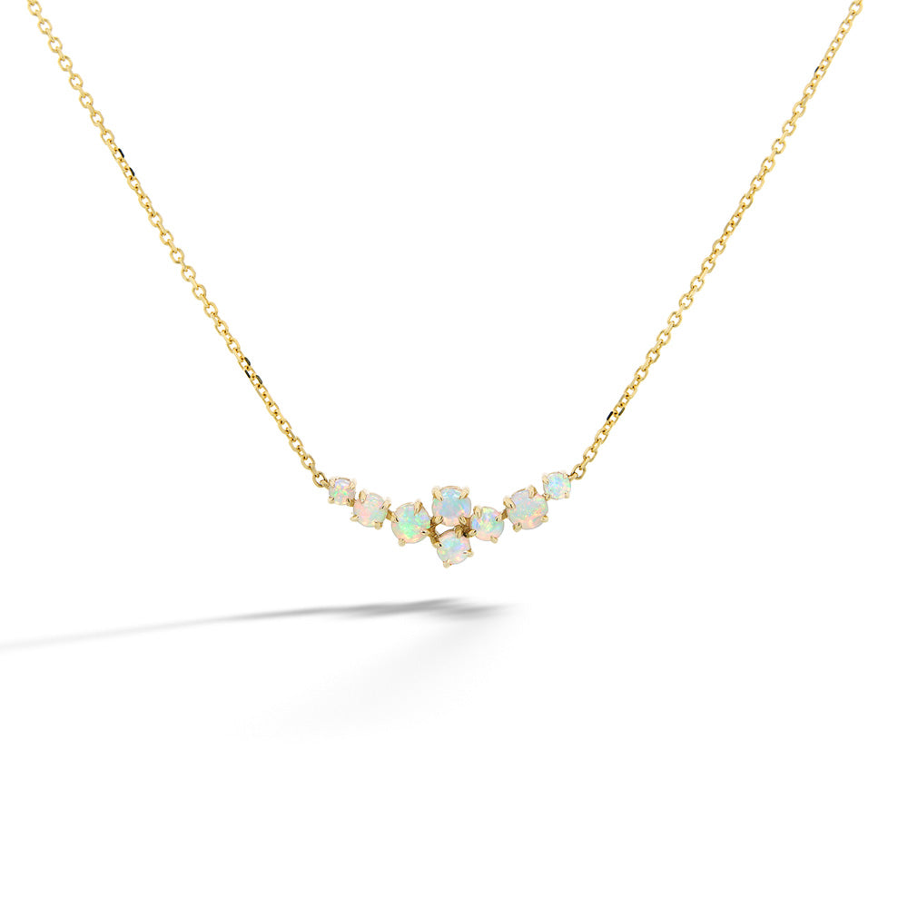 Australian Opal Cluster Necklace by Parle