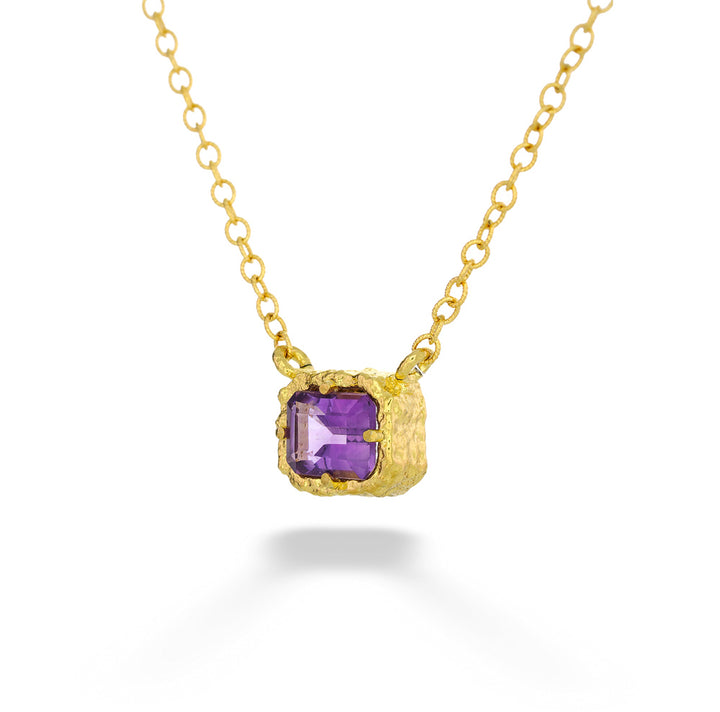 Organic Amethyst Necklace by Anatoli 