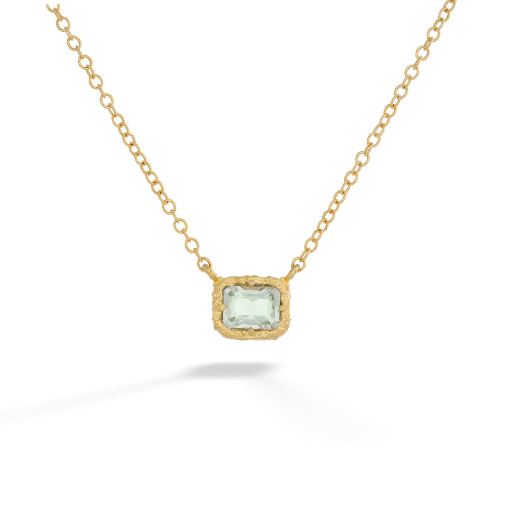 Green Amethyst Necklace by Anatoli