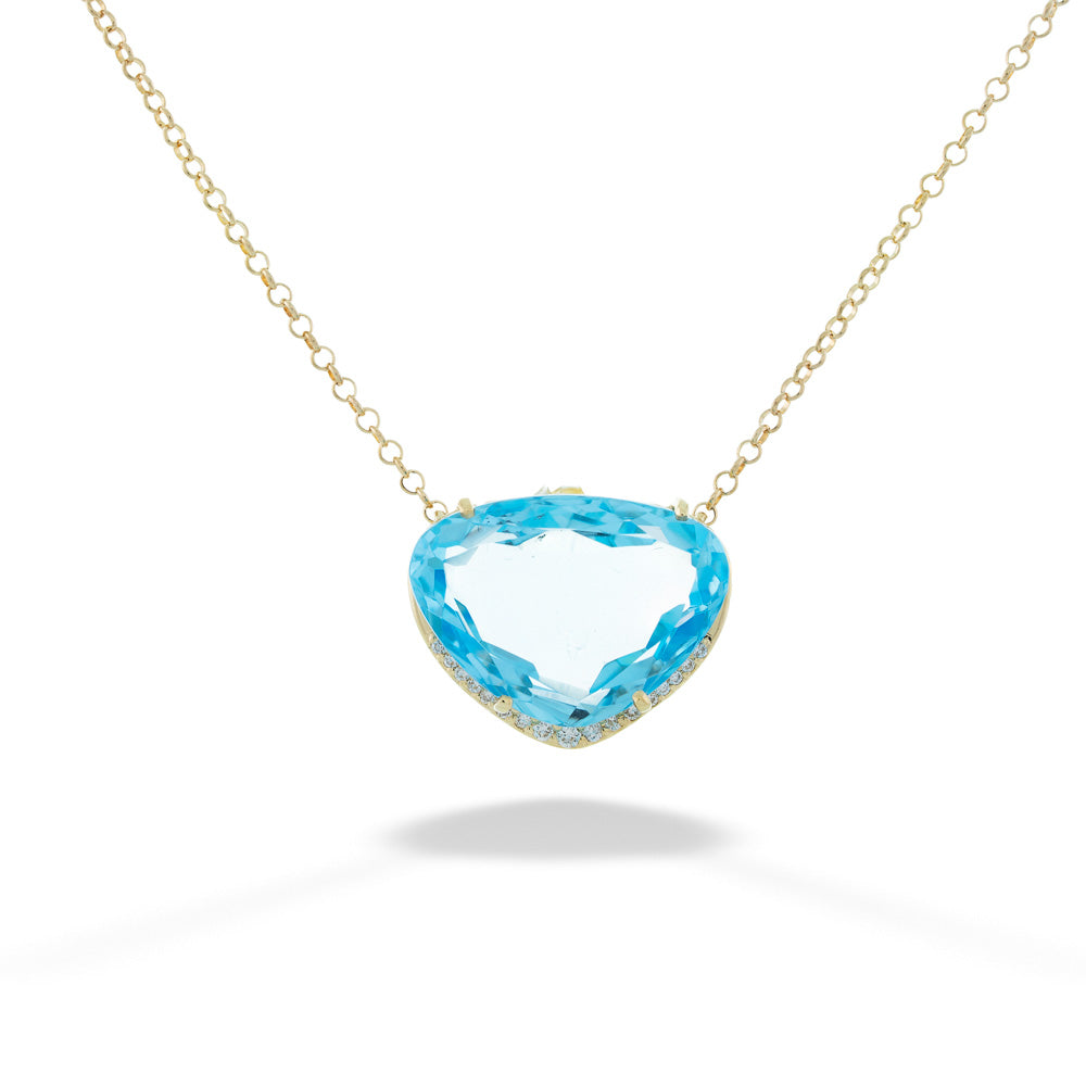 Blue Topaz Necklace by Vianna Brasil 
