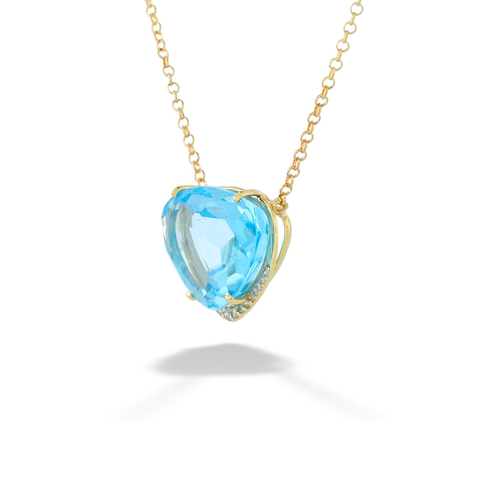 Blue Topaz Necklace by Vianna Brasil 