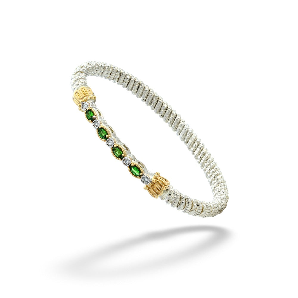 Tsavorite Garnet and Diamond Bracelet by Vahan