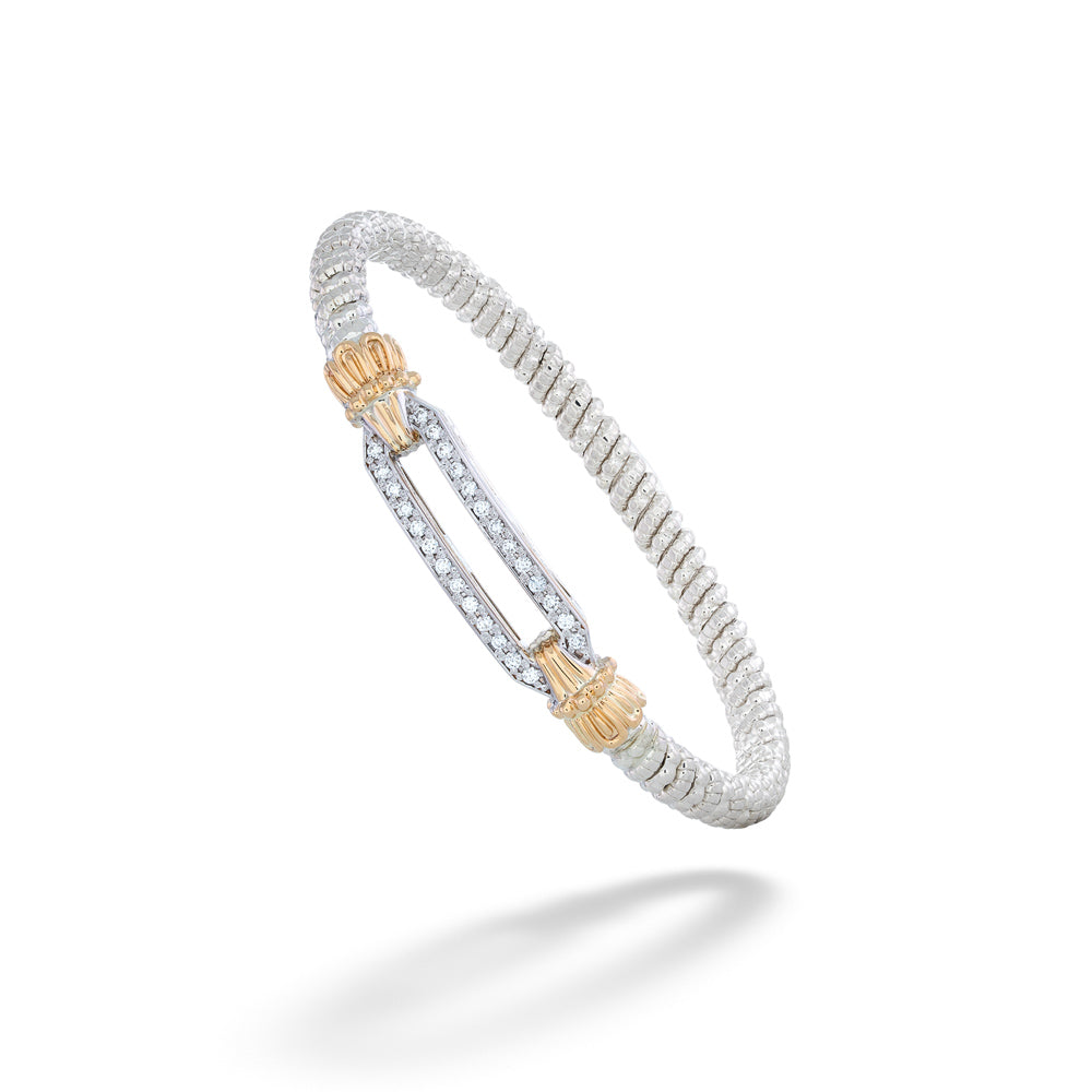 Elongated Diamond Link Bracelet by Vahan