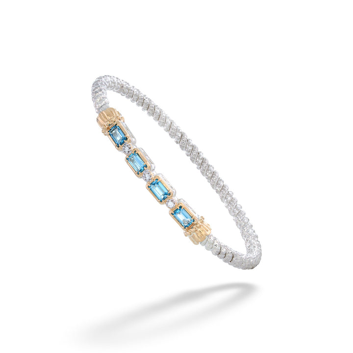 Swiss Blue Topaz and Diamond Bracelet by Vahan