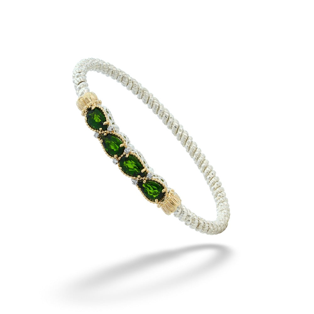 Chrome Diopside and Diamond Bracelet by Vahan