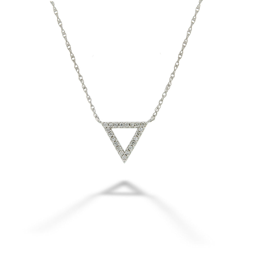Diamond Triangle Necklace