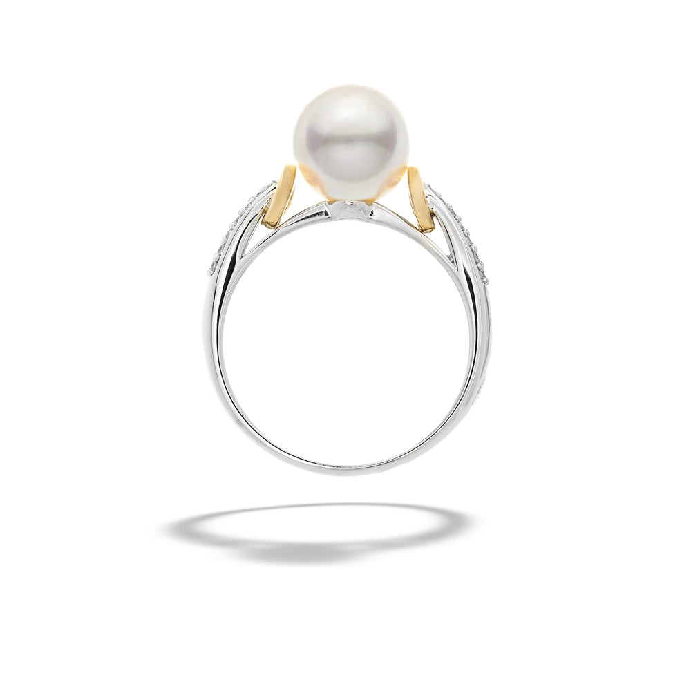 Pearl and Diamond Ring