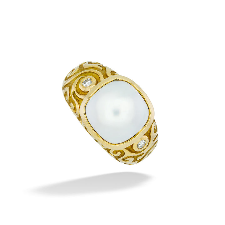 Pearl Swirl Ring