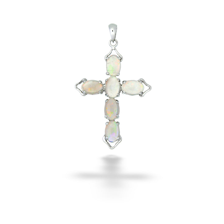 Opal Cross Pendant