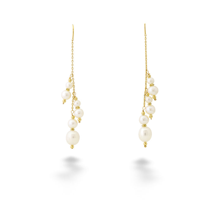 Pearl Threader Earrings by The Village Smithe