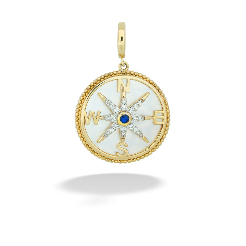 Mother of Pearl Compass Pendant by Gabriel &amp; Co.