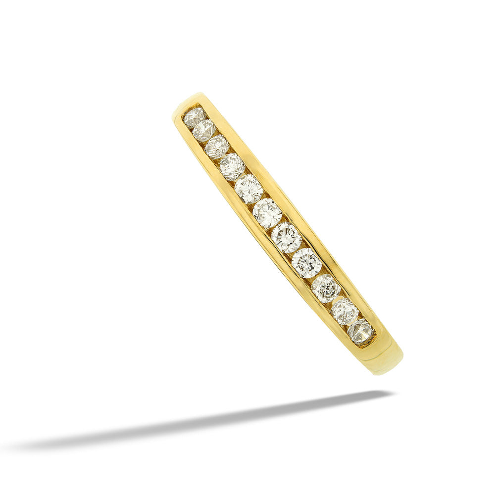 0.25tdw Natural Diamond Channel Set Wedding Band