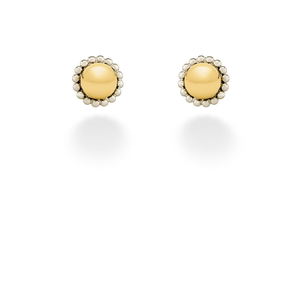 Two-Tone Bujukan Stud Earrings by Gabriel & Co.