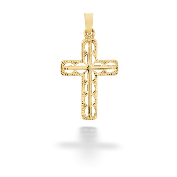 14K Gold Fancy Cross Pendant