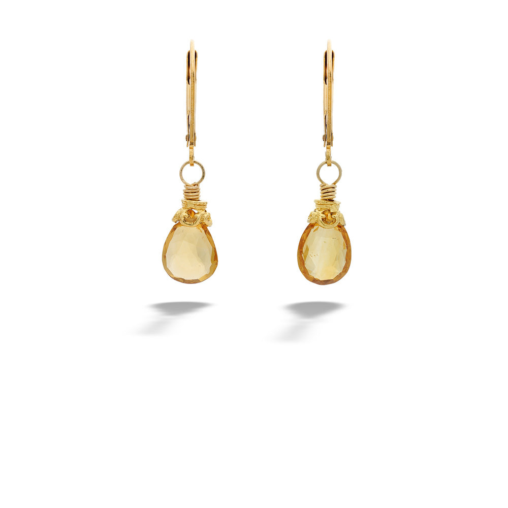 Citrine Drop Earrings by Anatoli