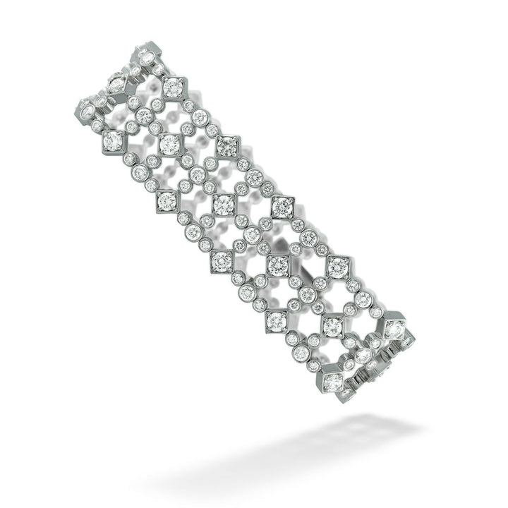 18K White Gold Diamond Fancy Bracelet