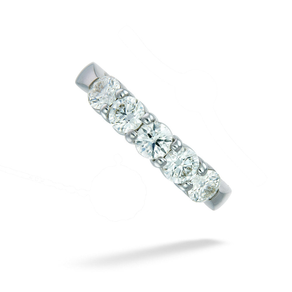 Five-Stone Diamond Band by Hearts On Fire