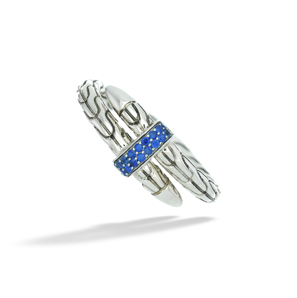 Spear Wrap Ring with Blue Sapphire by John Hardy