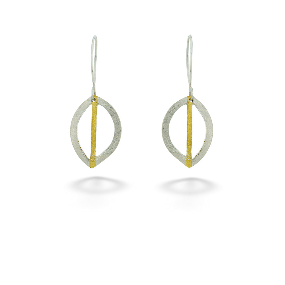 Hollow Leaf Earrings by Melanie Considine