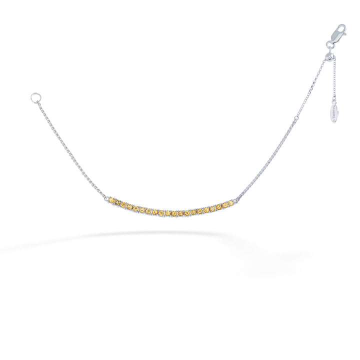Adjustable Citrine Bar Bracelet by Samuel B.