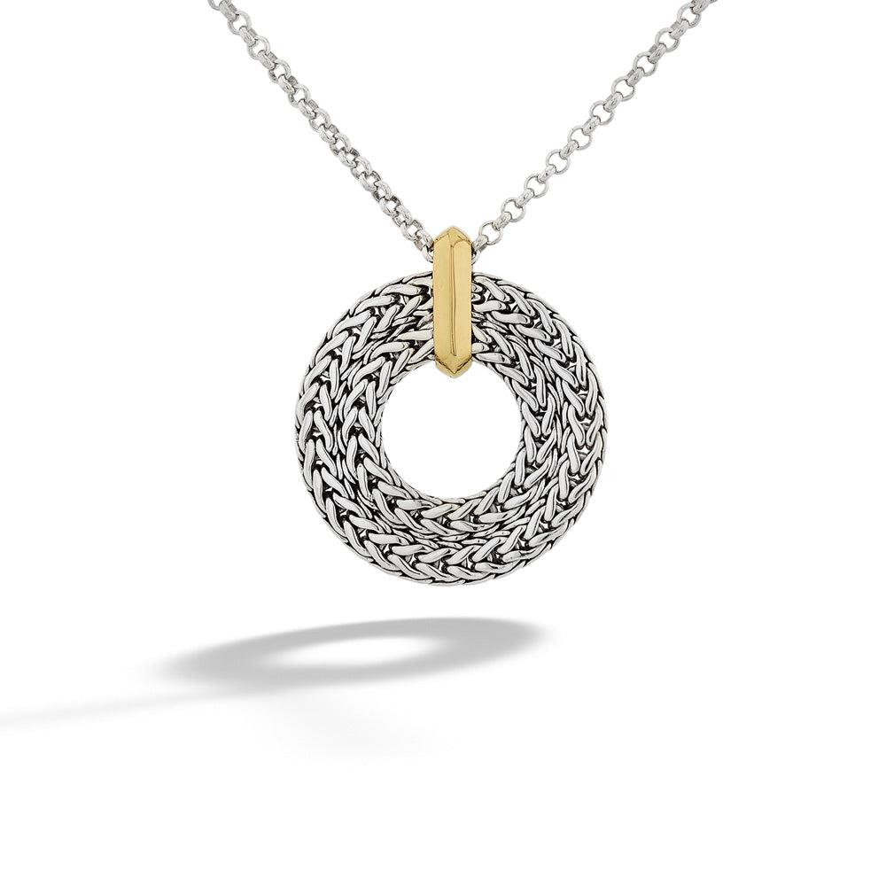  Icon Link Round Pendant Necklace by John Hardy 
