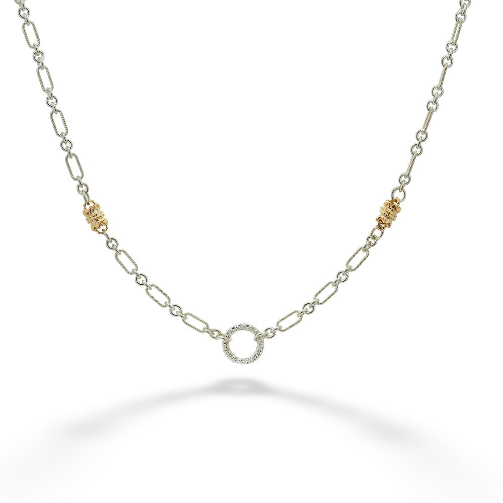 Mixed Metal Necklace by Vahan - 18"