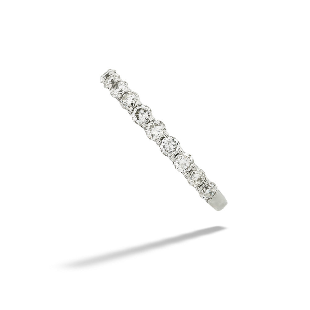 White Gold & Diamond Shared Prong Band
