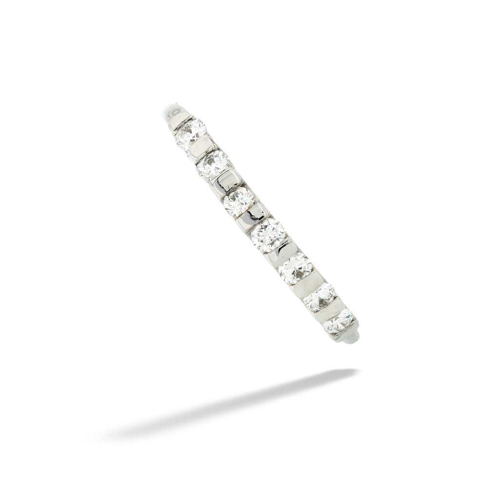 18K White Gold 0.24TDW Diamond Band Ring