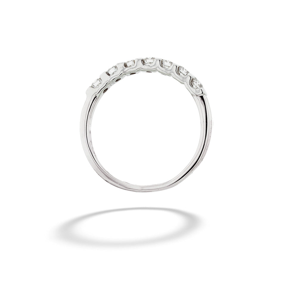 18K White Gold 0.24TDW Diamond Band Ring