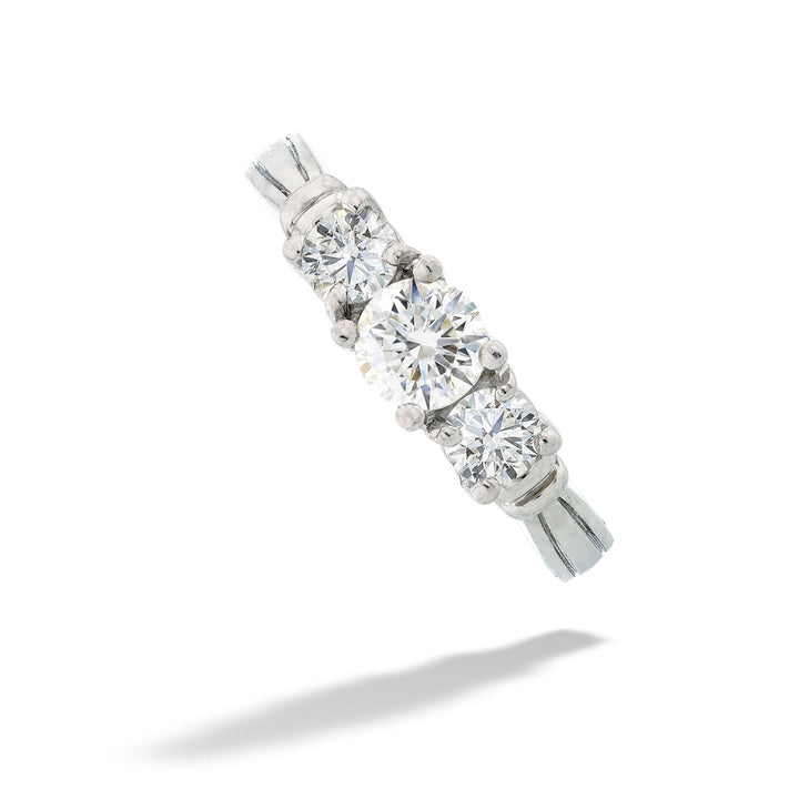 Platinum Three Stone Diamond Ring