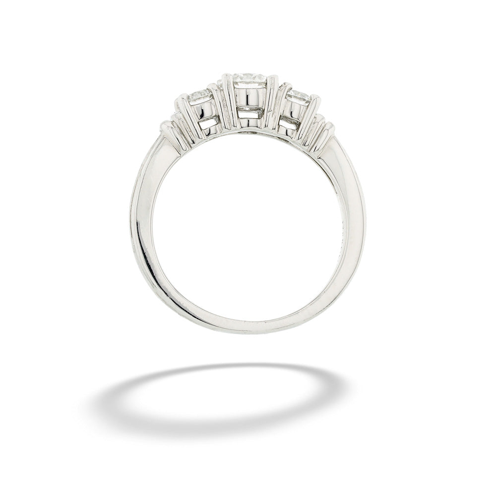 Platinum Three Stone Diamond Ring