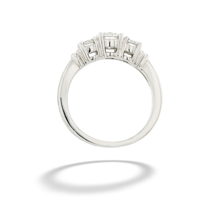 Platinum Three Stone Diamond Ring
