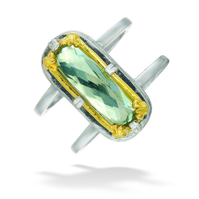Green Amethyst Ring by Anatoli