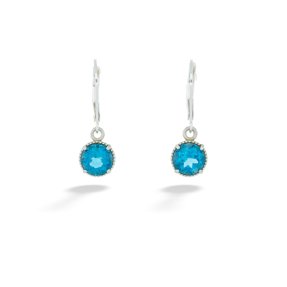 London Blue Topaz Dangle Earrings by Anatoli
