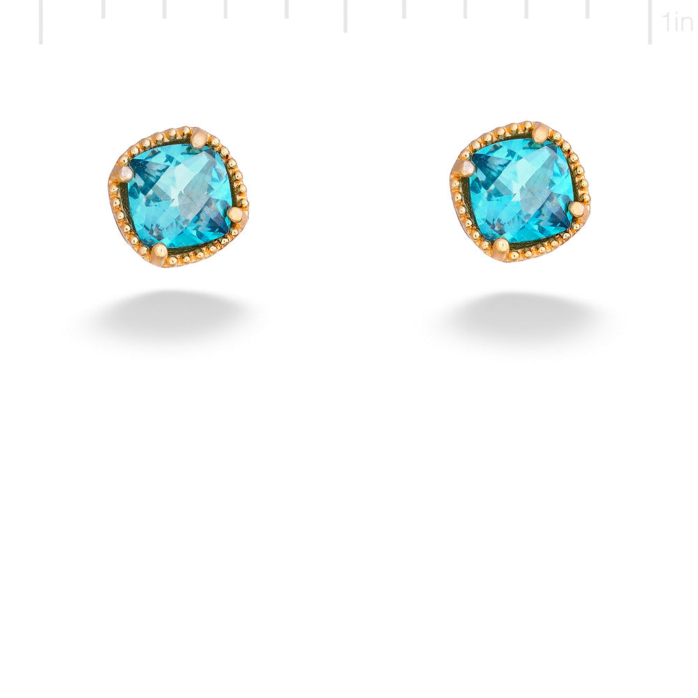 Topaz Stud Earrings by Anatoli