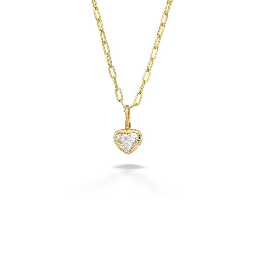 Heart Shaped Diamond Pendant & Chain