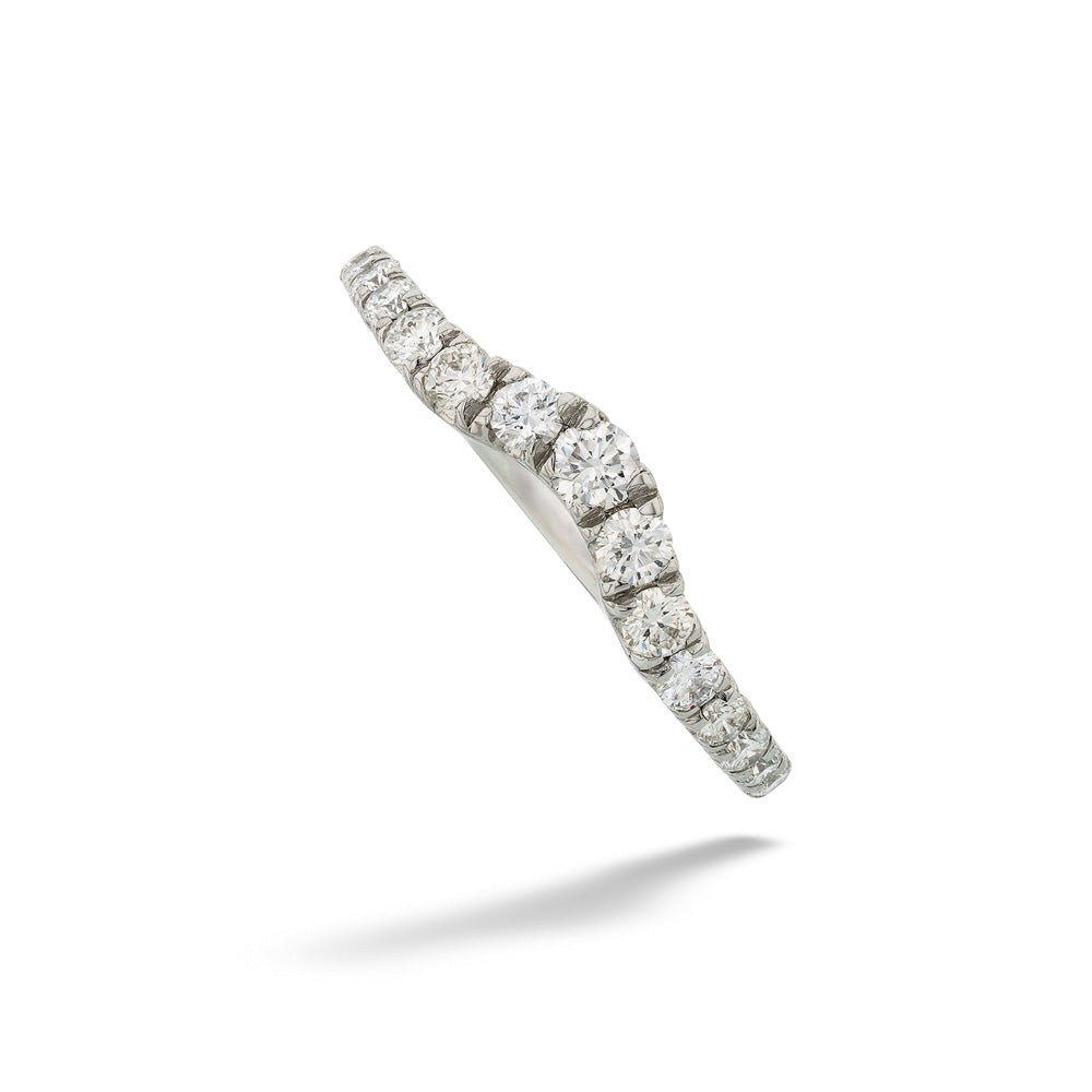 Diamond Curved Band by Gabriel & Co.