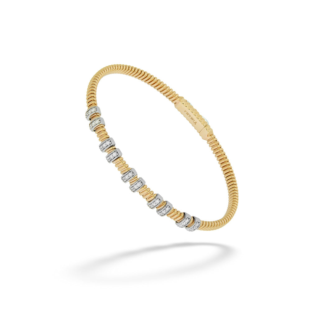 Diamond Bar Flexible Bangle 