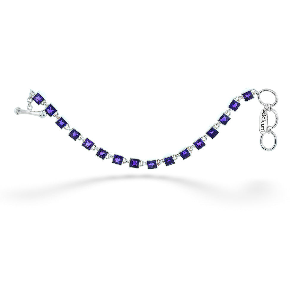 Square Amethyst Bracelet by Acleoni 