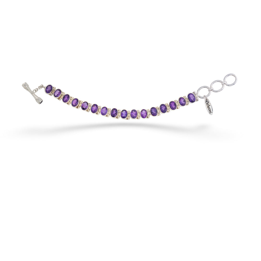 Oval-Cut Amethyst Bracelet by Acleoni