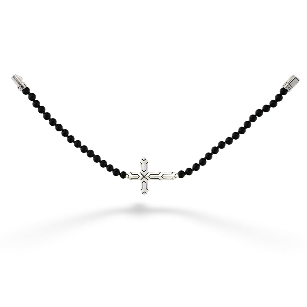 Onyx Bead Cross Bracelet by John Hardy