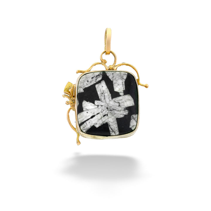 Chinese Writing Stone Pendant by The Village Smithe 