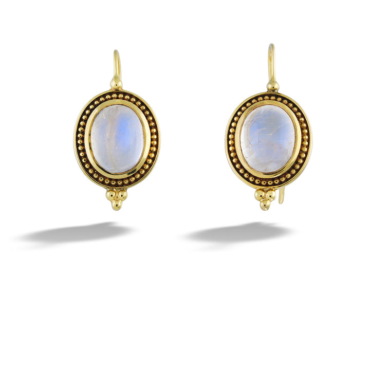  Moonstone Dangle Earrings by Mazza 
