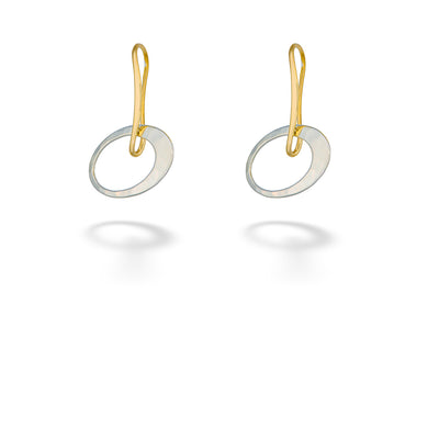 Petite Elliptical Earrings by E.L. Designs