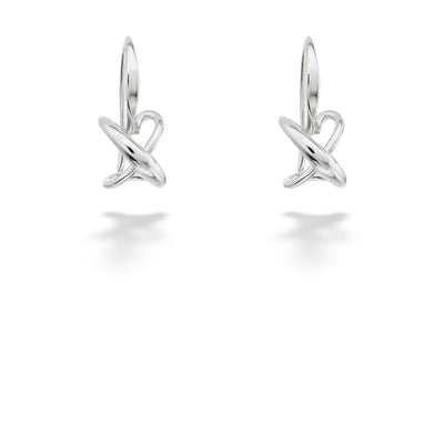 Secret Heart Wire Drop Earrings by E.L. Designs