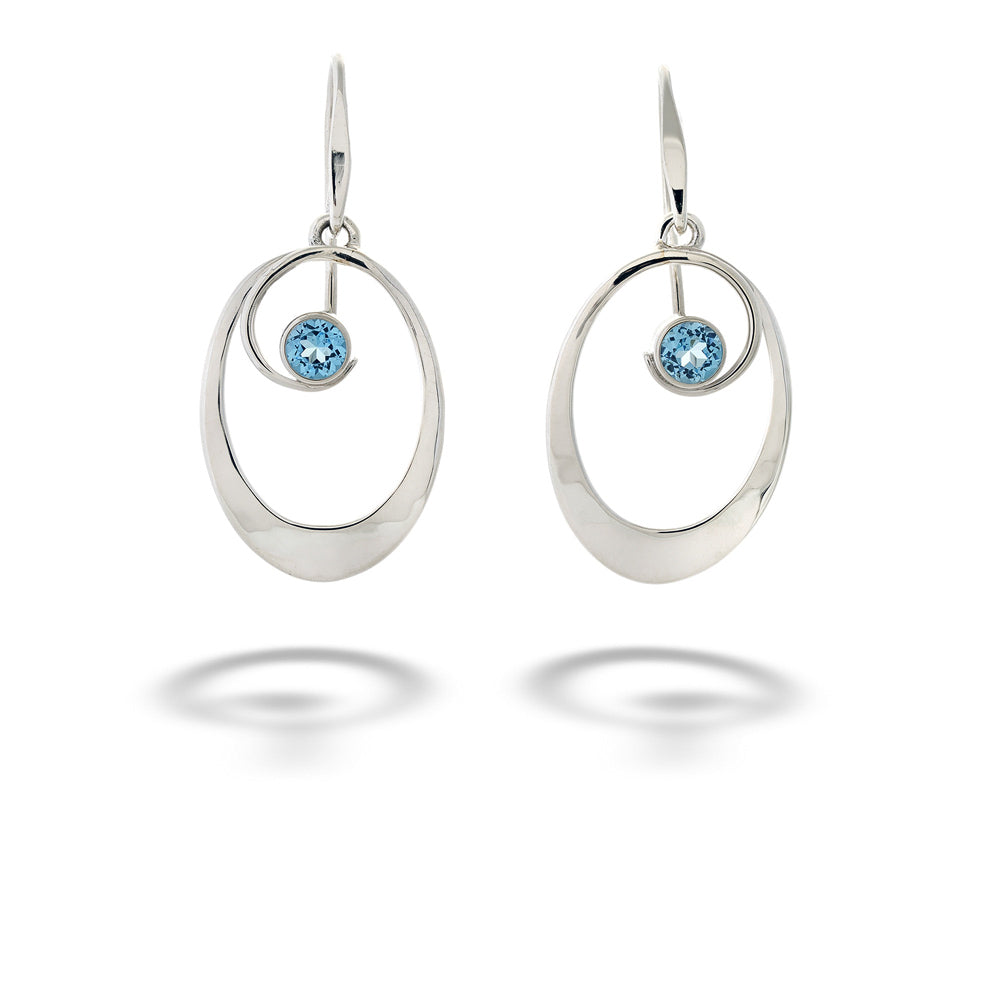Blue Topaz “Sophia” Earrings by E.L. Designs